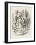 White Knight Alice and the White Knight-John Tenniel-Framed Art Print