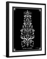 White La Mort-Cat Coquillette-Framed Art Print