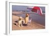 White Labradors at the Beach-null-Framed Art Print