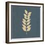 White Leaf on Blue 02-Tom Quartermaine-Framed Giclee Print