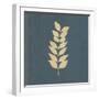 White Leaf on Blue 02-Tom Quartermaine-Framed Giclee Print