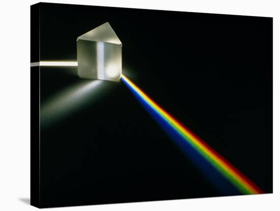 White Light Passing Through a Prism-David Parker-Stretched Canvas