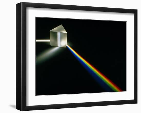 White Light Passing Through a Prism-David Parker-Framed Photographic Print