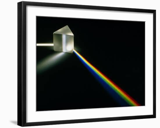 White Light Passing Through a Prism-David Parker-Framed Photographic Print