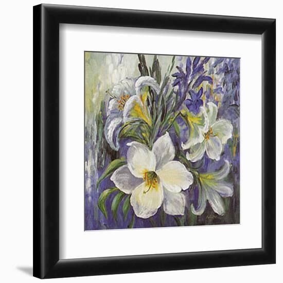 White Lilies in Spring-Katharina Schottler-Framed Art Print