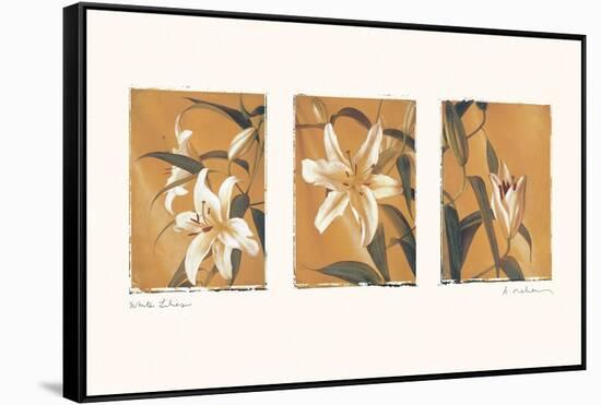 White Lilies-Amy Melious-Framed Stretched Canvas