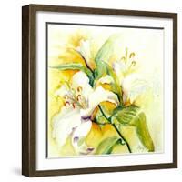 White Lilies-Mary Smith-Framed Giclee Print