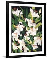 White Lilies-Mary Russel-Framed Giclee Print