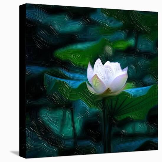 White Lily, 2021, (digital)-Scott J. Davis-Stretched Canvas