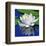White Lily & Green Pond Leaves-null-Framed Art Print