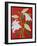 White lily on a red background no.1, 2008-Timothy Nathan Joel-Framed Giclee Print