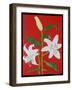 White lily on a red background no.2, 2008-Timothy Nathan Joel-Framed Giclee Print