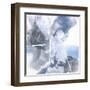 White Line Blues IV-Chris Paschke-Framed Art Print