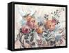 White Line Floral-Marietta Cohen Art and Design-Framed Stretched Canvas