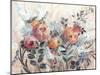 White Line Floral-Marietta Cohen Art and Design-Mounted Giclee Print