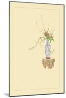 White Magnolia and Peony-Sofu Teshigahara-Mounted Art Print