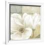 White Magnolia II-Linda Wood-Framed Art Print