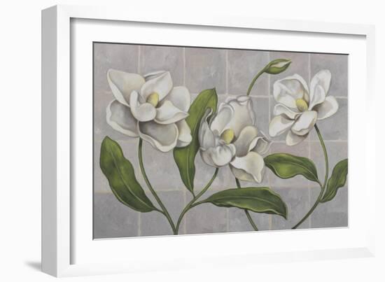 White Magnolia-John Zaccheo-Framed Giclee Print