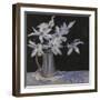 White Magnolias in Silver Jug, 2019 (Oil on Canvas)-Sue Wales-Framed Giclee Print