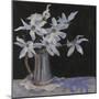 White Magnolias in Silver Jug, 2019 (Oil on Canvas)-Sue Wales-Mounted Giclee Print