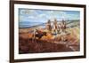 White Man's Buffalo-Charles Marion Russell-Framed Art Print