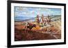 White Man's Buffalo-Charles Marion Russell-Framed Art Print