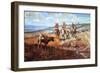 White Man's Buffalo-Charles Marion Russell-Framed Art Print