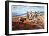 White Man's Buffalo-Charles Marion Russell-Framed Art Print