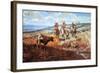 White Man's Buffalo-Charles Marion Russell-Framed Art Print