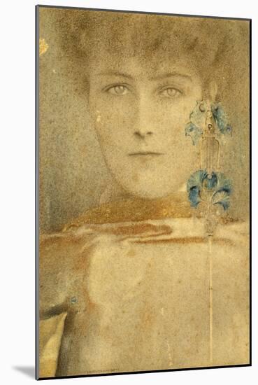 White Mask-Fernand Khnopff-Mounted Giclee Print