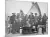 White Men and Lakota Indian Chiefs Group No.1 Photograph - Pine Ridge, SD-Lantern Press-Mounted Art Print