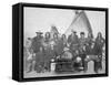 White Men and Lakota Indian Chiefs Group No.1 Photograph - Pine Ridge, SD-Lantern Press-Framed Stretched Canvas