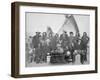 White Men and Lakota Indian Chiefs Group No.1 Photograph - Pine Ridge, SD-Lantern Press-Framed Art Print