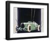 White Metal and Enamel Cigarette Case Depicting a Salmson Racing Car, circa 1920-F. Zwichl-Framed Giclee Print