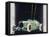 White Metal and Enamel Cigarette Case Depicting a Salmson Racing Car, circa 1920-F. Zwichl-Framed Stretched Canvas
