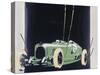 White Metal and Enamel Cigarette Case Depicting a Salmson Racing Car, circa 1920-F. Zwichl-Stretched Canvas