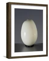 White Milk Glass Egg, France-null-Framed Giclee Print