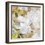 White Modern Peonies II-Lanie Loreth-Framed Art Print