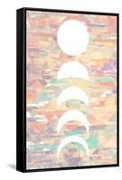 White Moon Phases-null-Framed Stretched Canvas