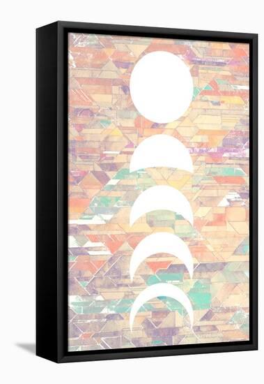 White Moon Phases-null-Framed Stretched Canvas