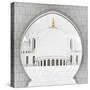 White Mosque - The Dome II-Philippe HUGONNARD-Stretched Canvas