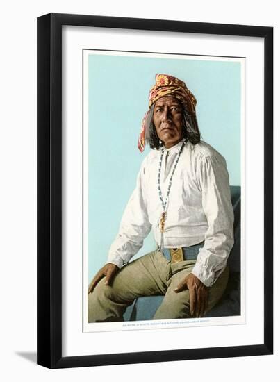 White Mountain Apache Government Scout-null-Framed Art Print
