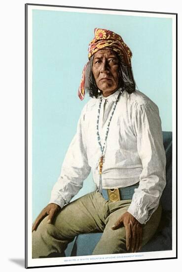 White Mountain Apache Government Scout-null-Mounted Art Print