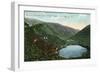 White Mountains, New Hampshire, Aerial View from Artist's Bluff, Mt. Lafayette-Lantern Press-Framed Art Print