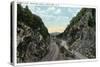 White Mountains, New Hampshire - Crawford Notch View of the Double Gate-Lantern Press-Stretched Canvas