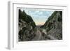 White Mountains, New Hampshire - Crawford Notch View of the Double Gate-Lantern Press-Framed Art Print