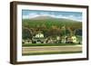 White Mountains, New Hampshire - Exterior View of the Glen House-Lantern Press-Framed Art Print