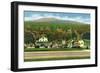 White Mountains, New Hampshire - Exterior View of the Glen House-Lantern Press-Framed Art Print