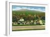 White Mountains, New Hampshire - Exterior View of the Glen House-Lantern Press-Framed Art Print