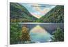 White Mountains, New Hampshire - Franconia Notch View of Profile Lake-Lantern Press-Framed Art Print